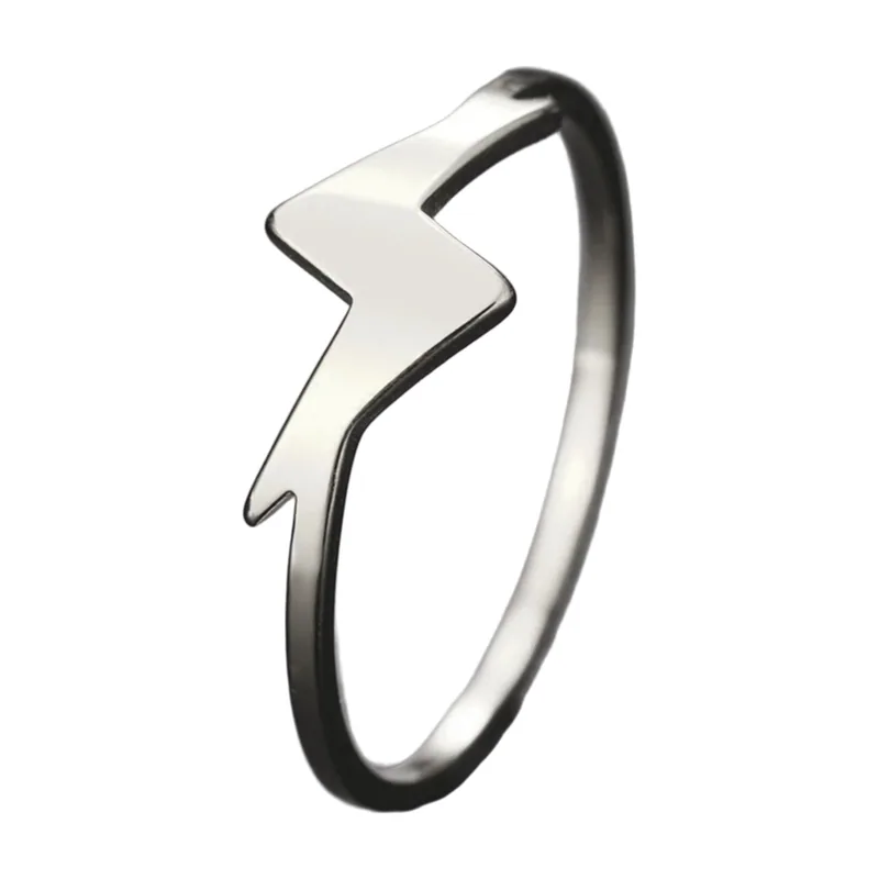 Bague Éclair pour Homme, Acier Inoxydable 316L