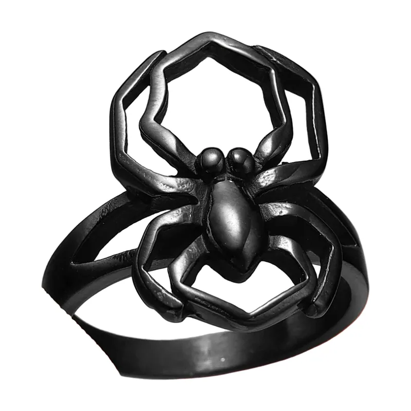 Bague Statement Motif Araignée, Acier Inoxydable