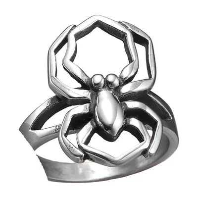 Spider Statement-Ring aus 316L Edelstahl