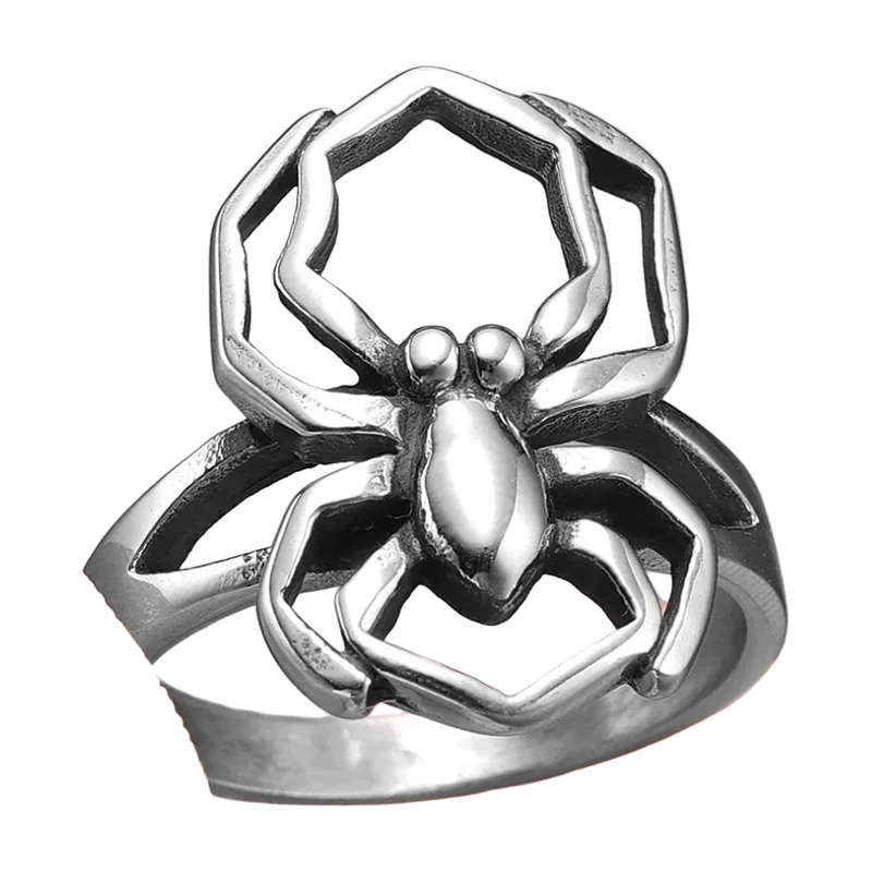 Anillo Statement de Araña en Acero Inoxidable 316L
