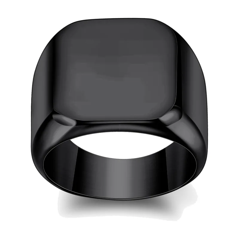 Chevalière Yin Yang Tai Chi, Acier Inoxydable Noir 316L