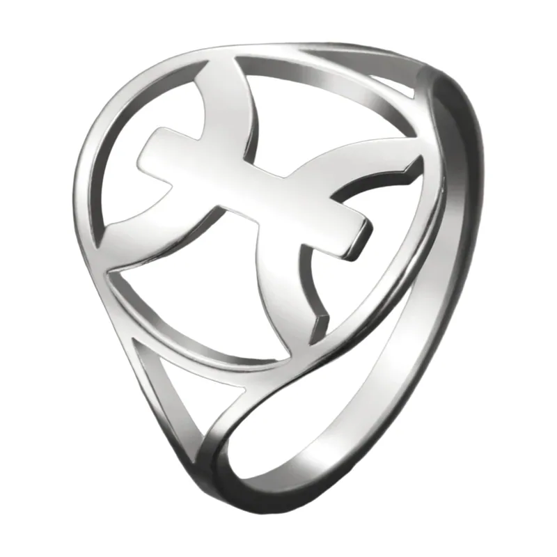 Anillo Símbolo Yaz Bereber, Acero Inoxidable 316L