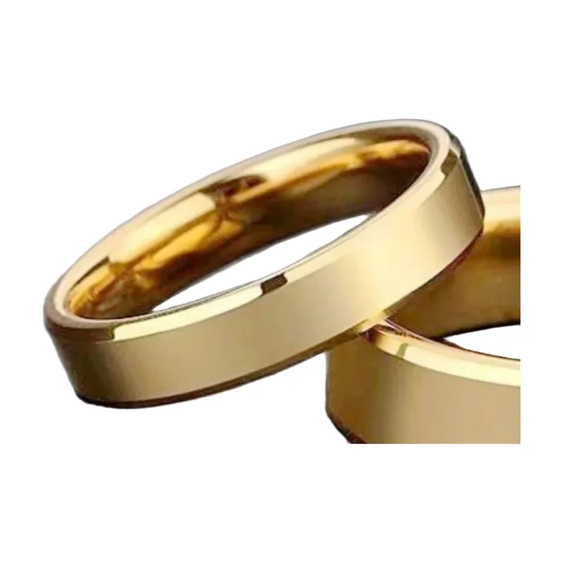 Bague Anneau Plat Minimaliste, Acier Inoxydable 316L