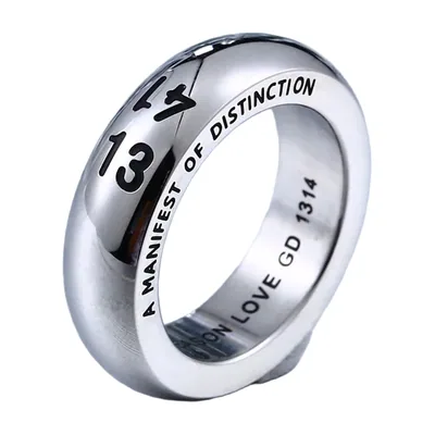 Anillo Grabado One Love 1314, Acero Inoxidable