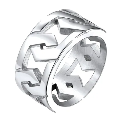 Anillo de eslabones hexagonales, Acero Inoxidable