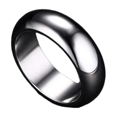 Anillo Banda Pulida para Hombre, Acero Inoxidable