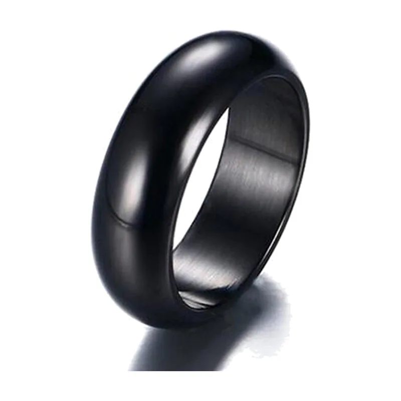Bague Anneau Polie, Acier Inoxydable Minimaliste