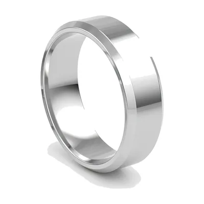 Bague Alliance Polie, Acier Inoxydable 316L
