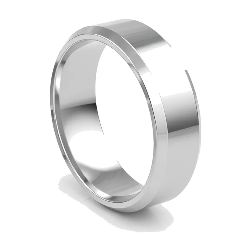 Polierter Herrenring, 316L Edelstahl