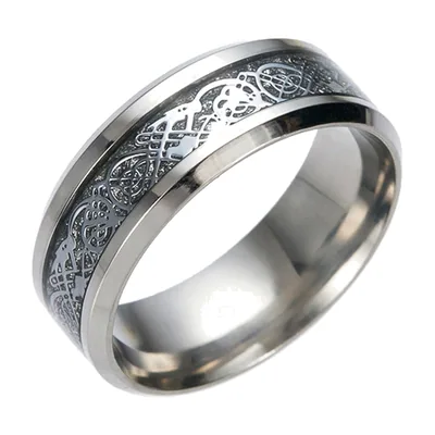 Keltischer Knoten Ring für Herren, 316L Edelstahl