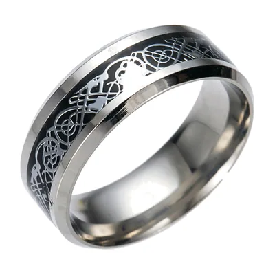 Keltischer Knoten Ring für Herren, Edelstahl 316L