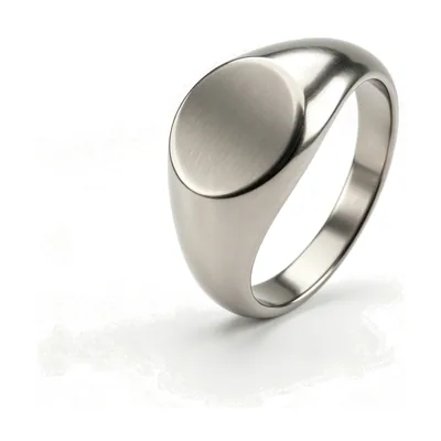 Anillo Sello Ovalado Sencillo, Acero Inoxidable 316L