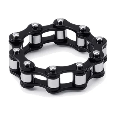 Motorrad-Kettenring für Herren, 316L Edelstahl