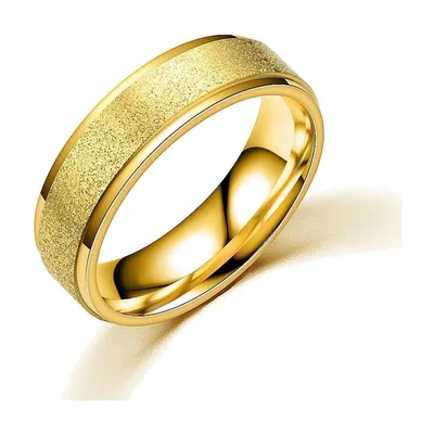 Anello a fascia satinata, Acciaio Inossidabile 316L