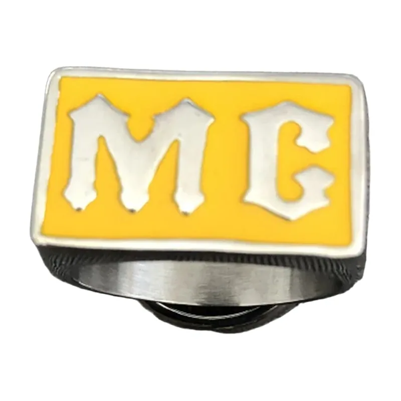 Rectangular MC Signet Ring, 316L Stainless Steel