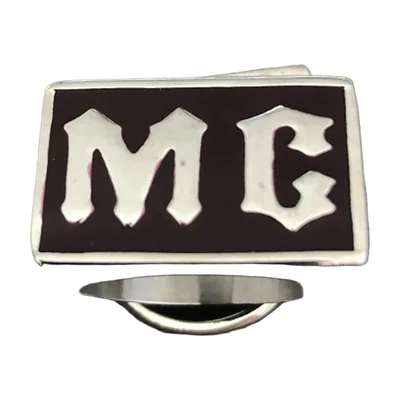 Anillo Sello Rectangular con Letras MC, Acero Inoxidable 316L