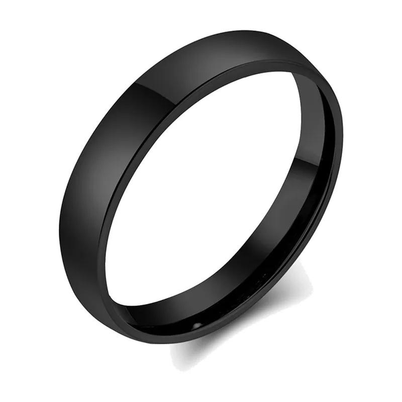 Plain Band Ring, Polished 316L Stainless Steel