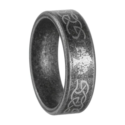 Anillo Vikingo Yggdrasil Árbol de la Vida con Runas, Acero Inoxidable