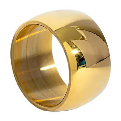 Anillo de Banda Bombada Pulido, Acero Inoxidable 316L