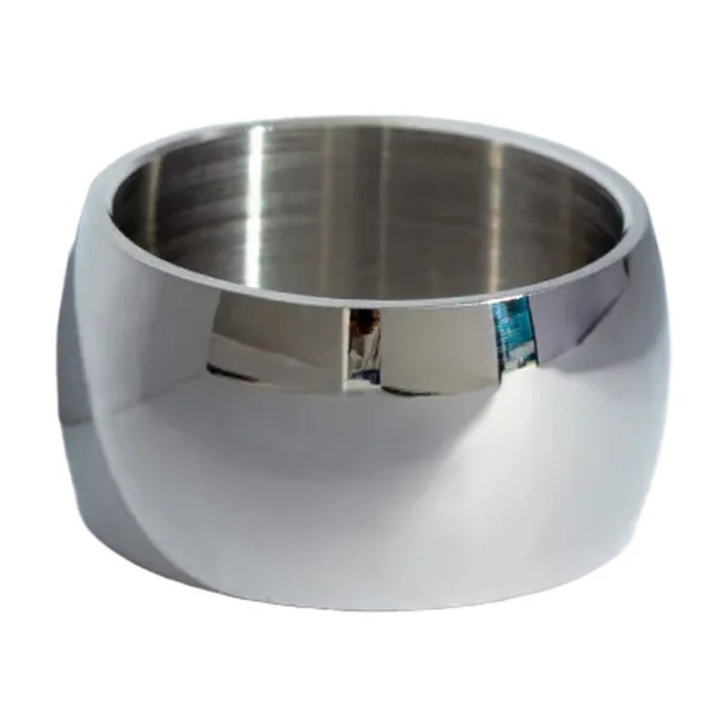 Anillo de Banda Pulida, 12mm Acero Inoxidable