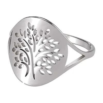 Yggdrasil Tree of Life Ring, 316L Stainless Steel