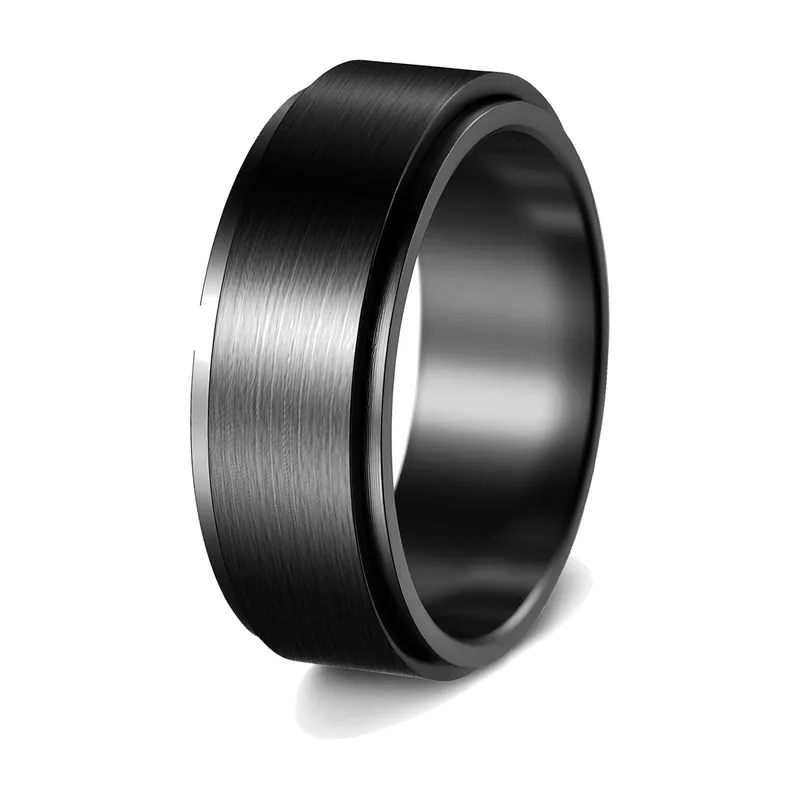 Spinner Ring mit mattem Finish, 316L Edelstahl