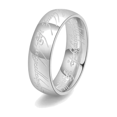 Gravierter Ring mit Schriftzug, 316L Edelstahl