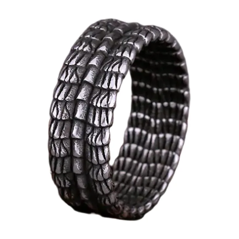 Anillo de escamas de dragón, Acero Inoxidable 316L