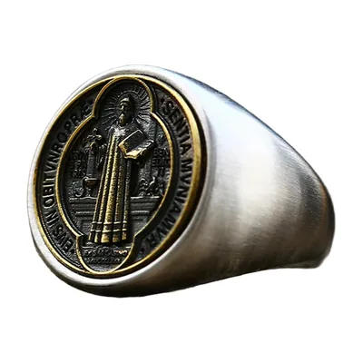 Chevalière Jésus-Christ, Acier Inoxydable 316L