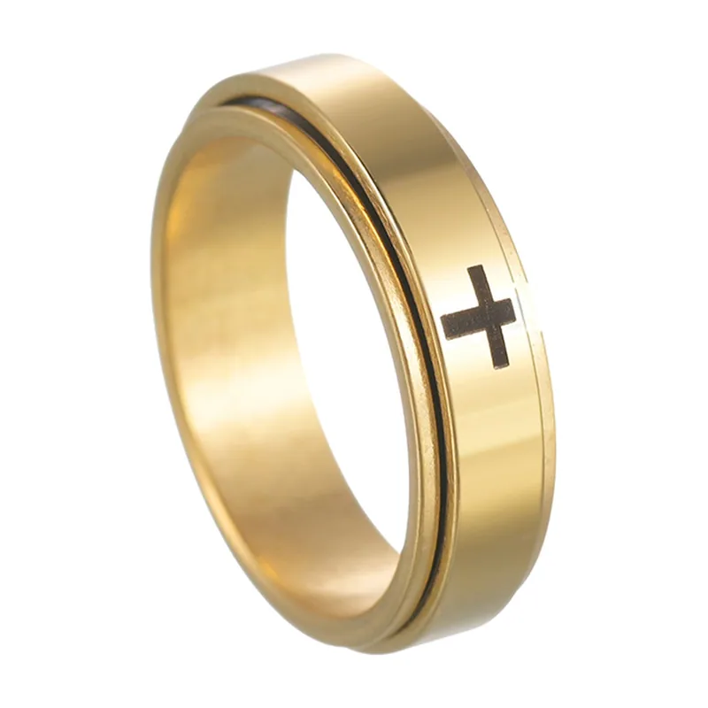 Bague Rotative Croix, Acier Inoxydable 316L