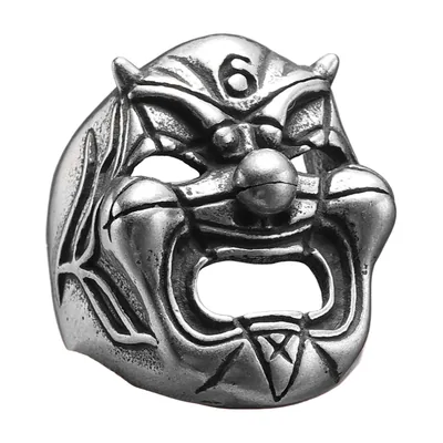 Bague Hannya Mask Statement en Acier Inoxydable 316L