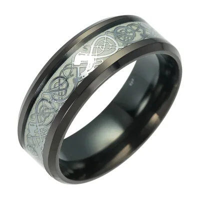 Anillo de Nudo Celta para Hombre, Acero Inoxidable 316L