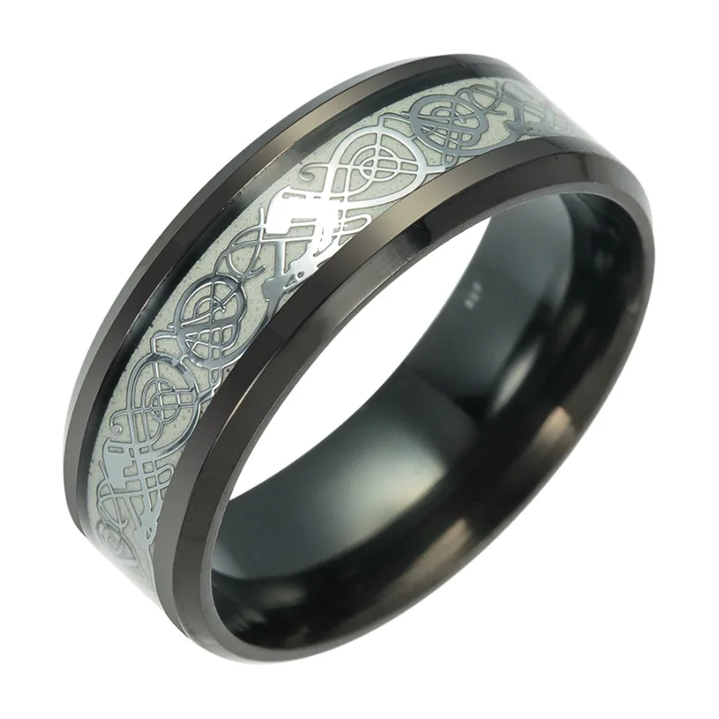 Celtic Knot Band Ring, 316L Stainless Steel