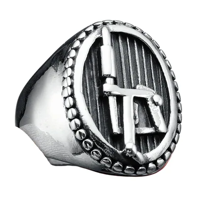 Anillo Sello de Máquina de Tatuar, Acero Inoxidable 316L