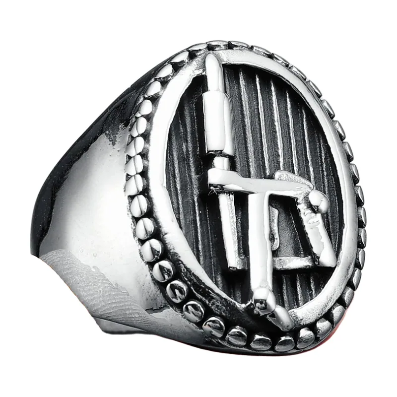 Tattoo Machine Signet Ring, 316L Stainless Steel