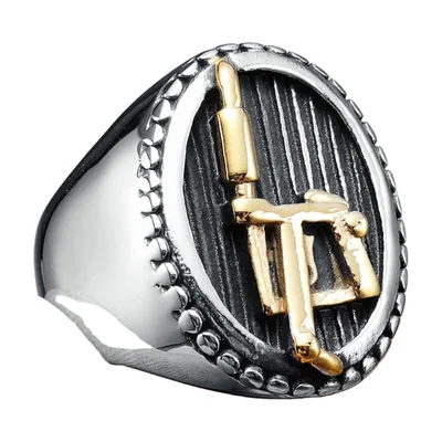 Anillo Sello de Máquina de Tatuar, Acero Inoxidable 316L