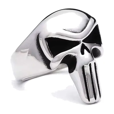 Skull Statement Ring, Gothic Biker Style, Stainless Steel
