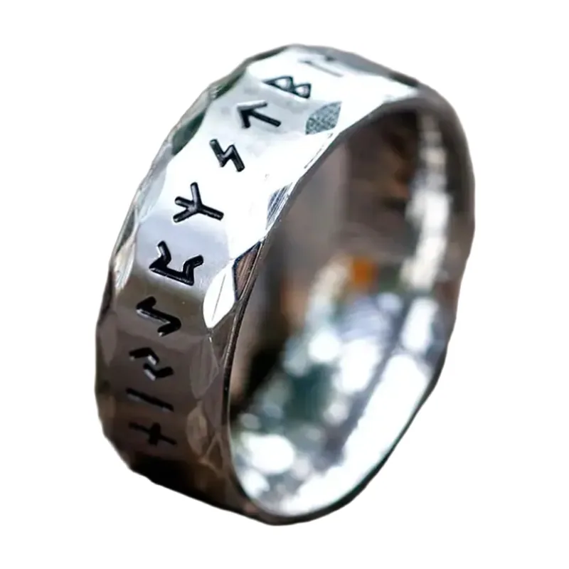 Odin Wikinger Runenring aus 316L Edelstahl