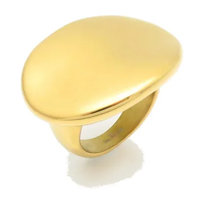 Anillo Sello Ovalado, Acero Inoxidable Pulido