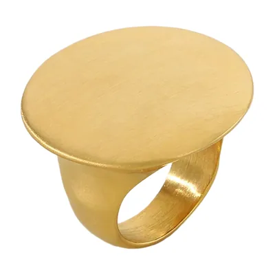 Anillo Sello Redondo con Acabado Cepillado, Acero Inoxidable
