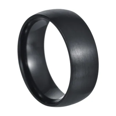 Anillo de Banda Sencillo, Acero Inoxidable Cepillado 316L