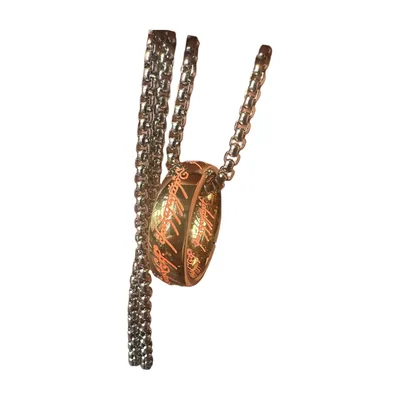 Anillo de Banda Dorado con Grabado de Letras, Acero Inoxidable