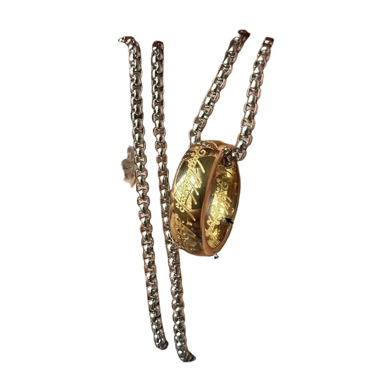 Anillo de Banda Grabado en Acero Inoxidable 316L