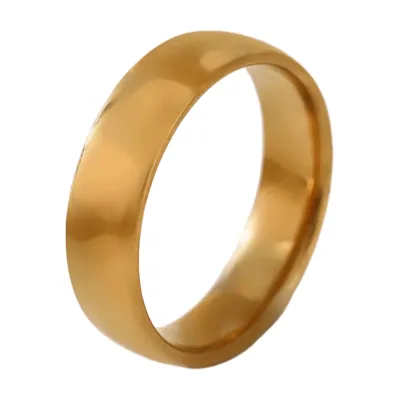 Anillo de Banda Lisa, Acero Inoxidable Pulido
