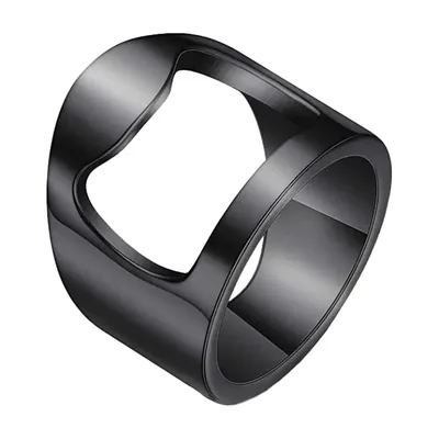 Anillo Abrebotellas en Negro Mate, Acero Inoxidable 316L