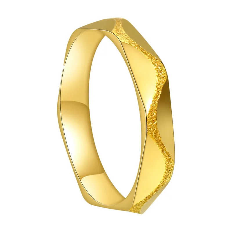Bague Géométrique Forme Losange, Acier Inoxydable