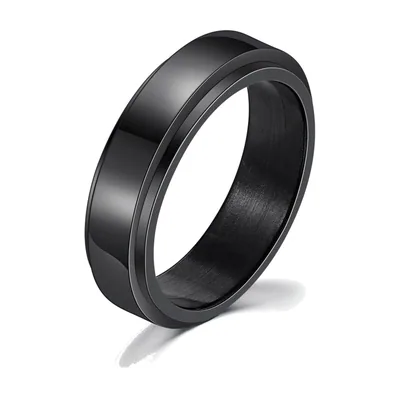 Anillo Spinner con Banda Giratoria, Acero Inoxidable 316L
