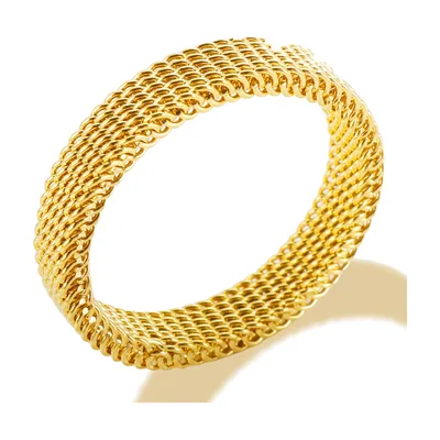 Anillo de Malla de Cadena para Hombre, Acero Inoxidable 316L