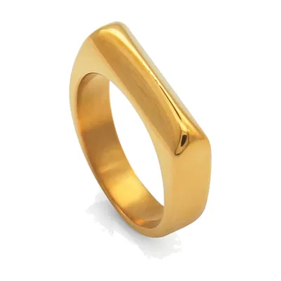 Anillo Sello Cuadrado de Acero Inoxidable 316L, Pulido