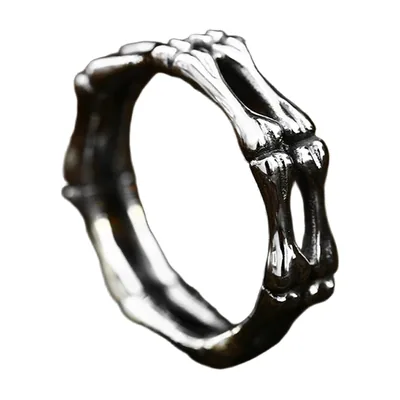Anillo de Calavera de Águila en Acero Inoxidable 316L